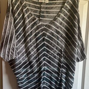 Cato Gray Boxy Blouse with Relaxed Fit